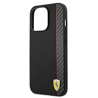 6. Ferrari FESAXHCP13XBK iPhone 13 Pro Max 6,7" czarny/black hardcase On Track Carbon Stripe