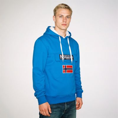 7. Geographical Norway Gadrien DB 054 M WW6115H/GN-Royal Blue / White sweatshirt