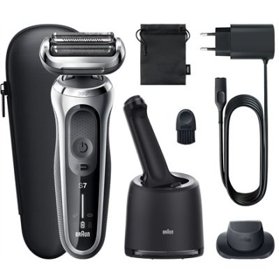 11. Braun Series 7 71-S7200c Foil Shaver Trimmer Black, Silver