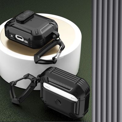 6. Tech-Protect X-Carbo Case for AirPods Pro 1 / 2 - Black