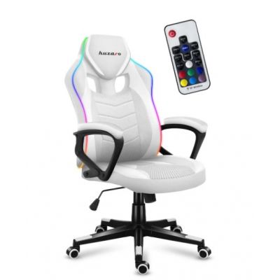 3. Huzaro Force 2.5 RGB WHITE MESH Gaming Chair