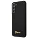 2. Guess Silicone Script Metal Logo Case for Samsung Galaxy S22+ - Black