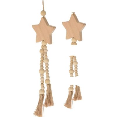 4. DECORATIVE PENDANT BOHO ECO NATURE WOODEN STAR