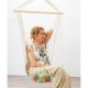 18. BRAZILIAN HAMMOCK HANGING CHAIR 100x50CM NATURA WITH SEWN TROPIC JUNGLE PILLOW