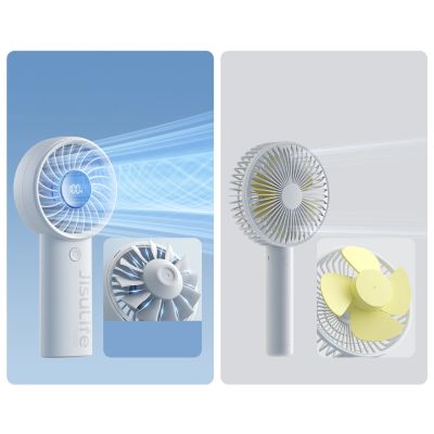 8. Jisulife Handheld Fan Life4 3600mAh Portable USB Fan - Gray