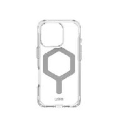 8. Urban Armor Gear Plyo Cell Phone Case 16 cm (6.3") Silver, Transparent