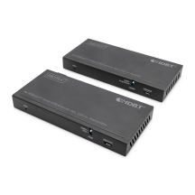 HDBaseT KVM Extender Kit, 150m, 4K/60Hz, USB 2.0, PoC, IR, Black
