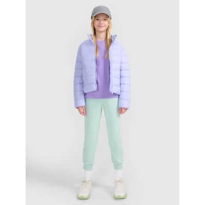 3. Girls' down jacket with synthetic filling 4F 4FJWSS25TDJAF515-52S