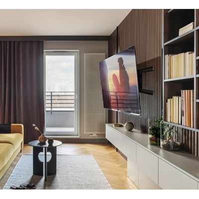 7. B-Tech BT8227/B Double Arm Wall Mount for Flat Screens with Tilt and Swivel Function