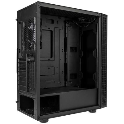 4. Gaming Case, Kolink VOID RIFT Midi Tower Case, Black