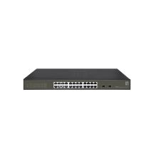 LevelOne Hilbert 26-Port Gigabit Smart Lite Switch - 24 x Gigabit RJ45 - 2 x Gigabit SFP (GES-2126)