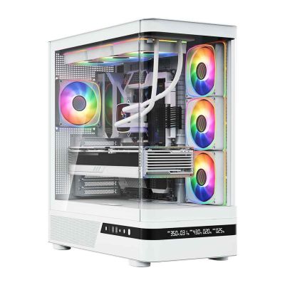 6. MODECOM VOLCANO AQ 200 ARGB MIDI CASE WHITE
