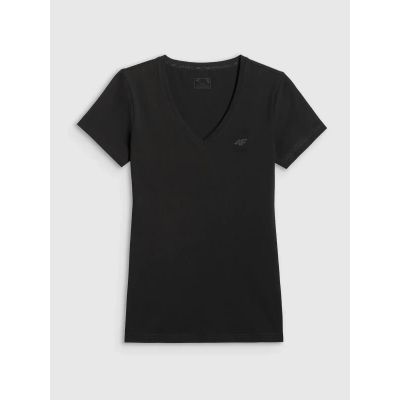 3. Women's basic V-neck T-shirt 4F 4FWMM00TTSHF3307-20S