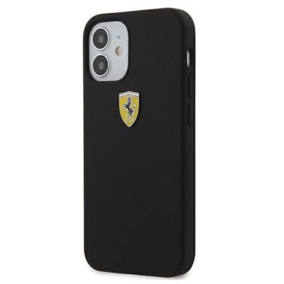 2. Ferrari FESSIHCP12SBK iPhone 12 mini 5.4" black/black hardcase On Track Silicone