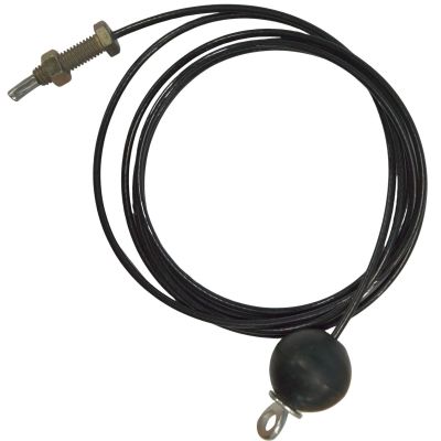 5. CABLE FOR MULTI-GYM 304 CM, RUBBER STOPPER, SCREW ATTACHMENT