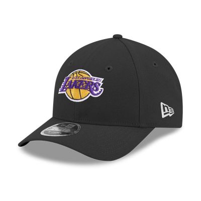 New Era 9FORTY Los Angeles Lakers NBA Team M-Crown Black Snapback Cap - 60755479