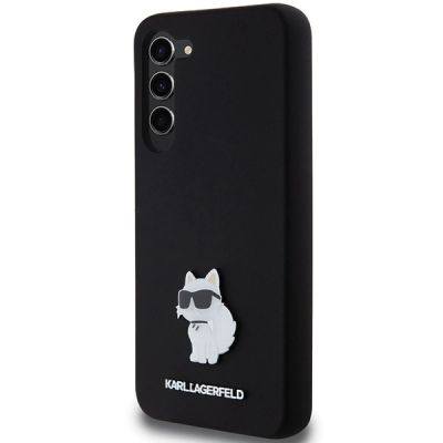 2. Karl Lagerfeld Silicone Choupette Metal Pin case for Samsung Galaxy S24+ - black