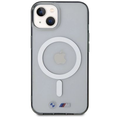 3. BMW BMHMP14SHCRS iPhone 14 6.1" case transparent hardcase Silver Ring MagSafe