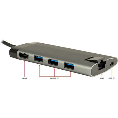 2. Inter-Tech GDC-802 Wired USB 3.2 Gen 1 (3.1 Gen 1) Type-C Gray