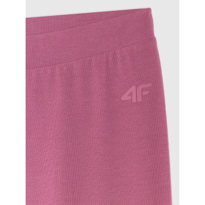 6. Girls' knitted leggings 4F 4FJRAW25TTIGF291-50S