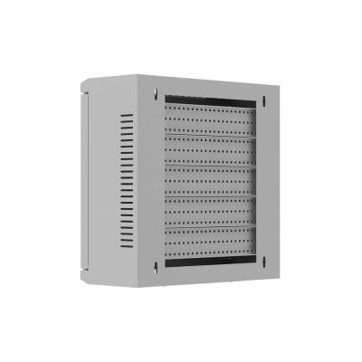 11. LANBERG TPR 10" installation cabinet with mesh panel 340X340X140, grey (assembled)