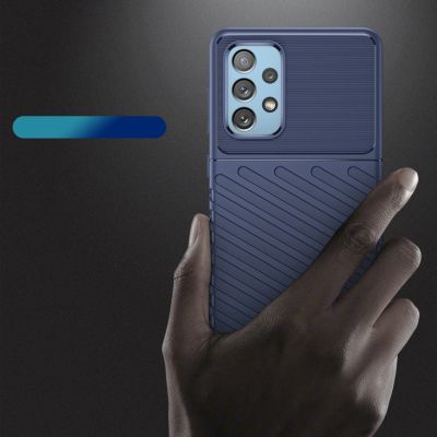 3. Thunder Case flexible armored cover for Samsung Galaxy A73 blue