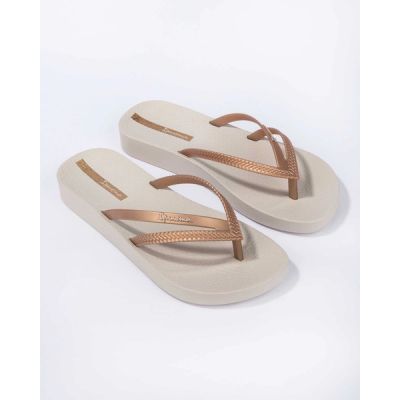 3. Ipanema women's flip-flops Bossa Soft comfortable beige fashionable