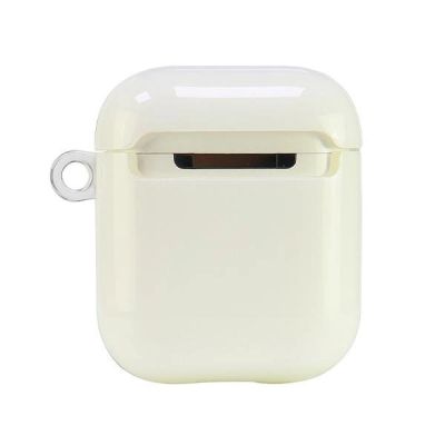 5. Audi IML Geometric Pattern Case for AirPods 1 / 2 - White