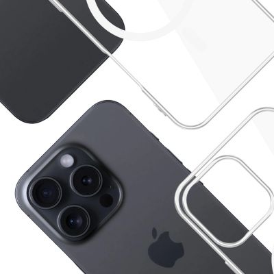 11. 3mk Clear MagCase Case for Apple iPhone 16 Pro - Transparent