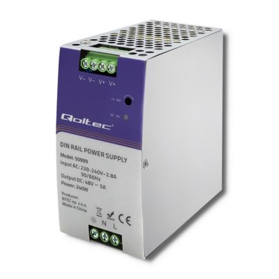 7. QOLTEC INDUSTRIAL DIN RAIL POWER SUPPLY | 240W | 48V | 5A
