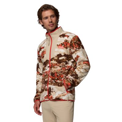 2. Columbia Sequoia Grove Printed Full Zip Fleece 2135511625 Brown L