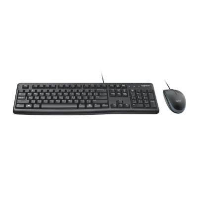 17. Logitech MK120 920-002562 keyboard and mouse set (membrane; USB 2.0; (US); black; optical; 1000 DPI)