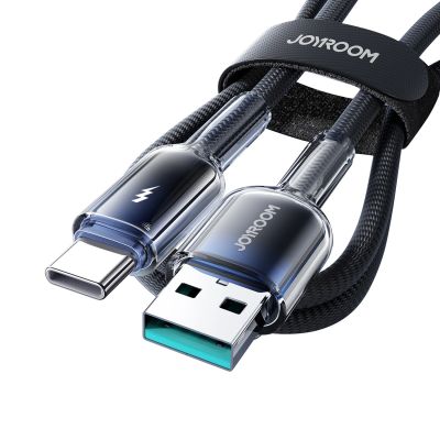 5. Joyroom S-A42 Crystal-Clear Series 3A USB-A - USB-C cable 1.2m - black