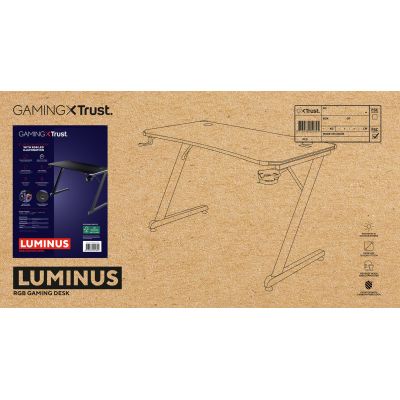 9. Trust GXT709 LUMINUS RGB Desk (25184)