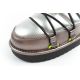 6. D.Franklin women's snow boots winter fashionable insulated ankle boots silver