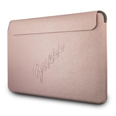 2. Guess Saffiano Script cover for a 13" laptop - pink