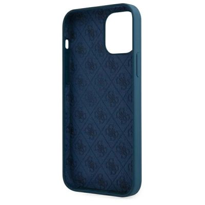 7. Guess GUHCP12LLSLMGBL iPhone 12 Pro Max 6.7" blue/blue hardcase Metal Logo Script