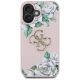3. Guess Grained Roses Big 4G logo iPhone 16 case - pink