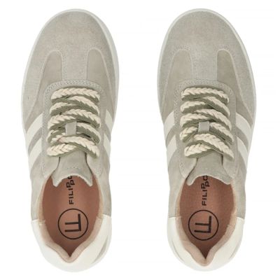 4. Women's leather sneakers on the platform in khaki Filippo DP7512
