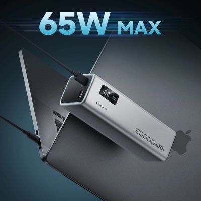 2. Powerbank Cuktech CUKP200XGLGR 100W 20000mAh 2 x USB-C 1 x USB-A - gray