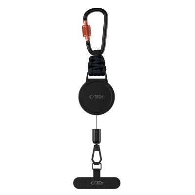 2. Tech-Protect ATH04 UrbanLoop Lanyard - Black and Orange