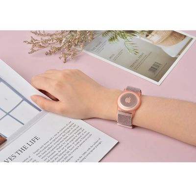 4. Tech-Protect Nylon Strap for Kids for Apple AirTag - Blue