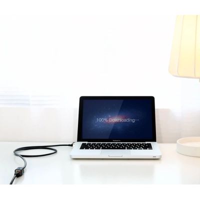 18. Ugreen NW112 11281 Network Ethernet Cable RJ45 (Female) - RJ45 (Male) F/UTP Cat. 6 1 Gbps 2m - black