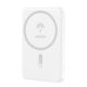 7. Dudao K14S Magnetic Power Bank 20W 5000mAh 1x USB-A 1x USB-C - White