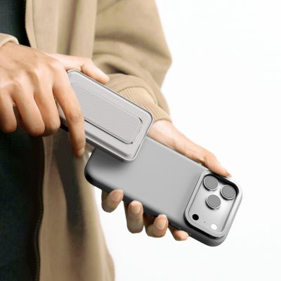 7. AmazingThing Glamour iPhone 17 Pro Max Case with Stand - Gray