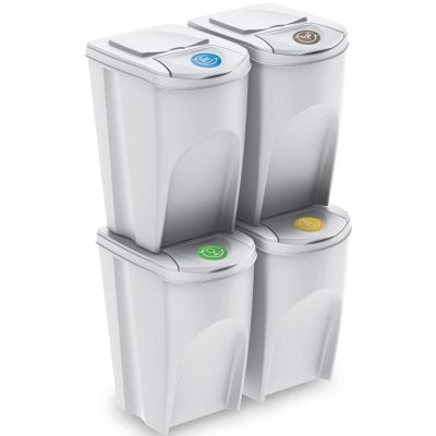 7. GARBAGE BINS 35 L SORTIBOX SET 4 PCS. GREY