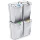 7. GARBAGE BINS 35 L SORTIBOX SET 4 PCS. GREY