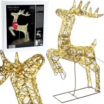 REINDEER LIGHT DECORATION WITH BOW 50X88CM 720LED