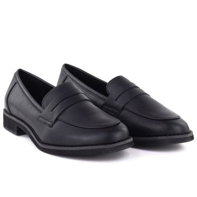 4. Jezzi SFY25128 black leather lords shoes