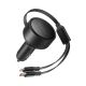 ORICO Dual Stretch 60W Split Extension Retractable Car Charger with Two Retractable Cables